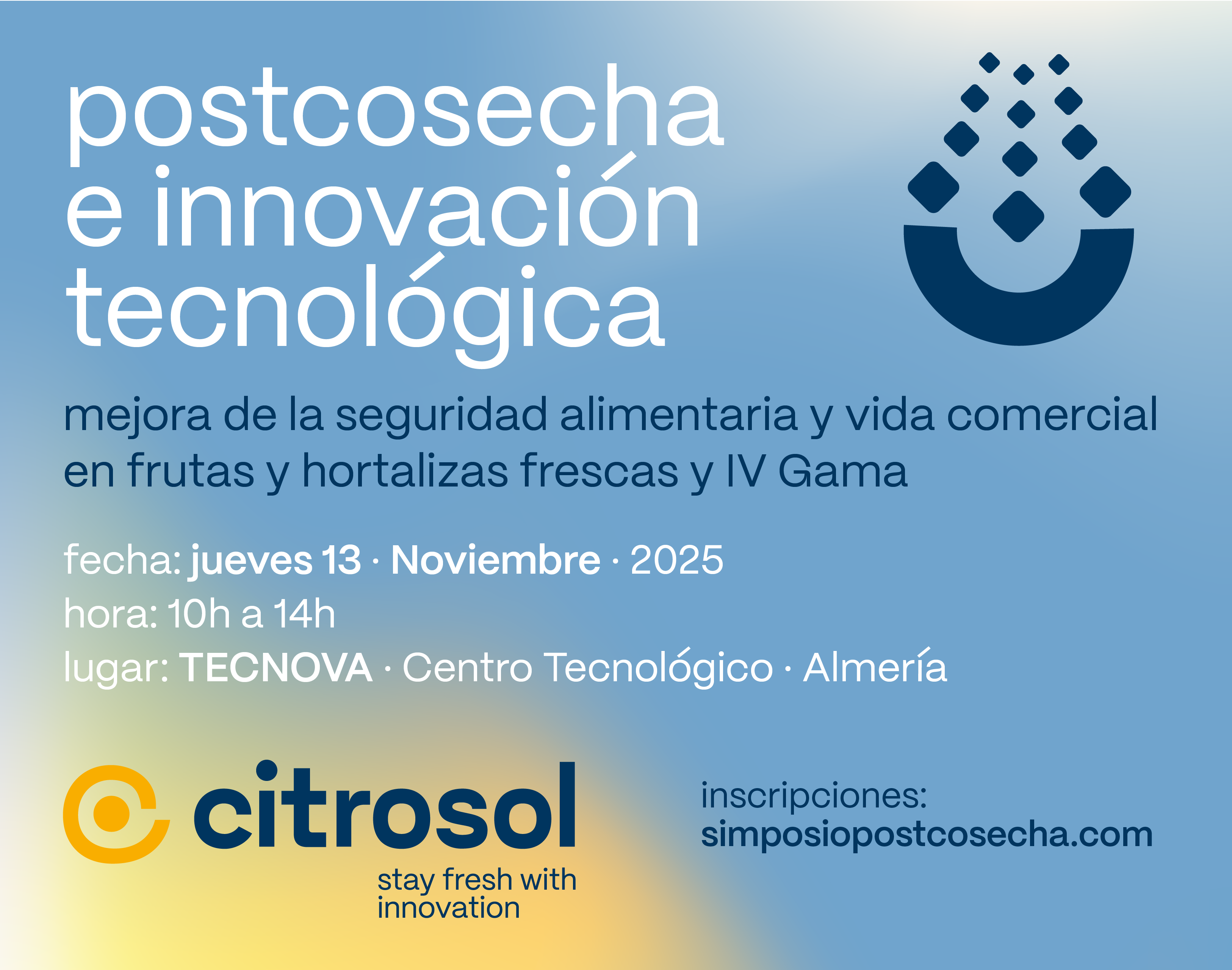 Citrosol organiza en Almería una jornada sobre innovación tecnológica y seguridad alimentaria en el lavado de frutas y hortalizas
